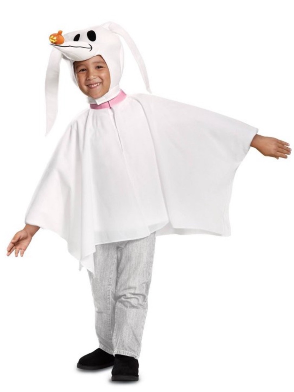 Disney The Nightmare Before Christmas Zero toddler Costume L 4-6 NEW Light Up